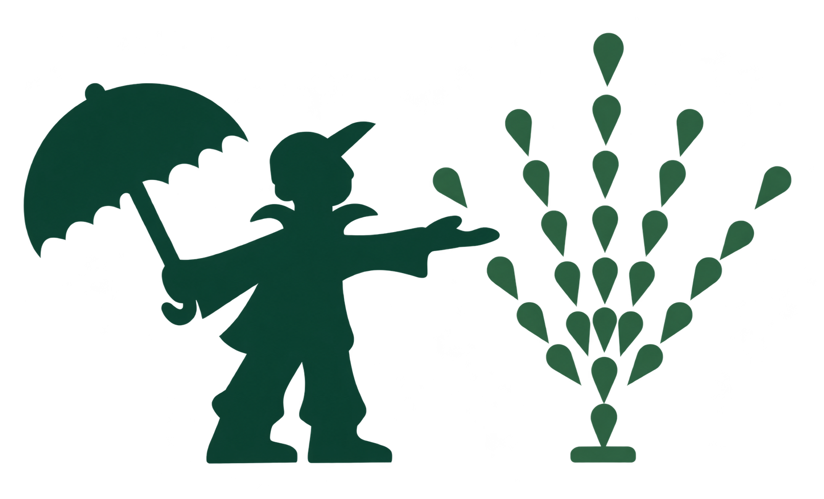 Green Park umbrella man and sprinkler logo